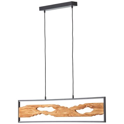 Brilliant - LED Żyrandol na lince CHAUMONT LED/20W/230V sosna - FSC certyfikowano