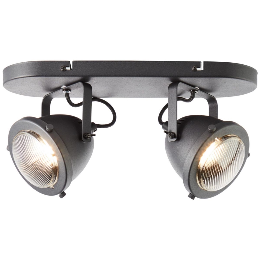 Brilliant - Oprawa punktowa CARMEN 2xGU10/5W/230V czarna
