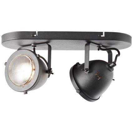 Brilliant - Oprawa punktowa CARMEN 2xGU10/5W/230V czarna