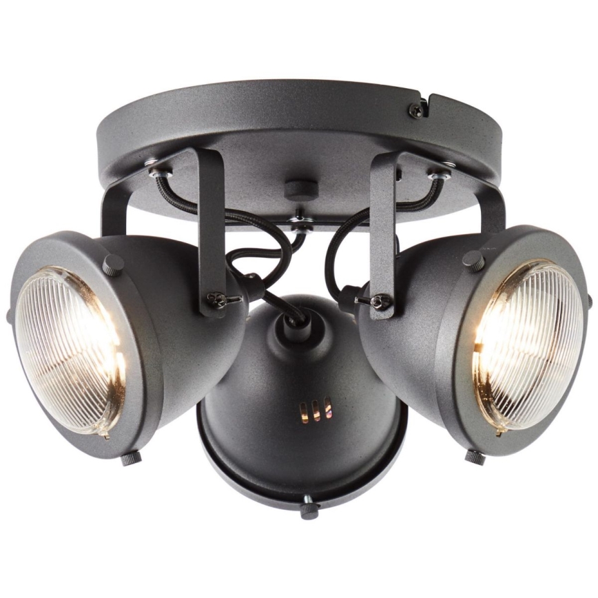 Brilliant - Oprawa punktowa CARMEN 3xGU10/5W/230V czarna