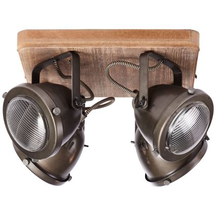 Brilliant - Oprawa punktowa CARMEN WOOD 4xGU10/5W/230V eukaliptus