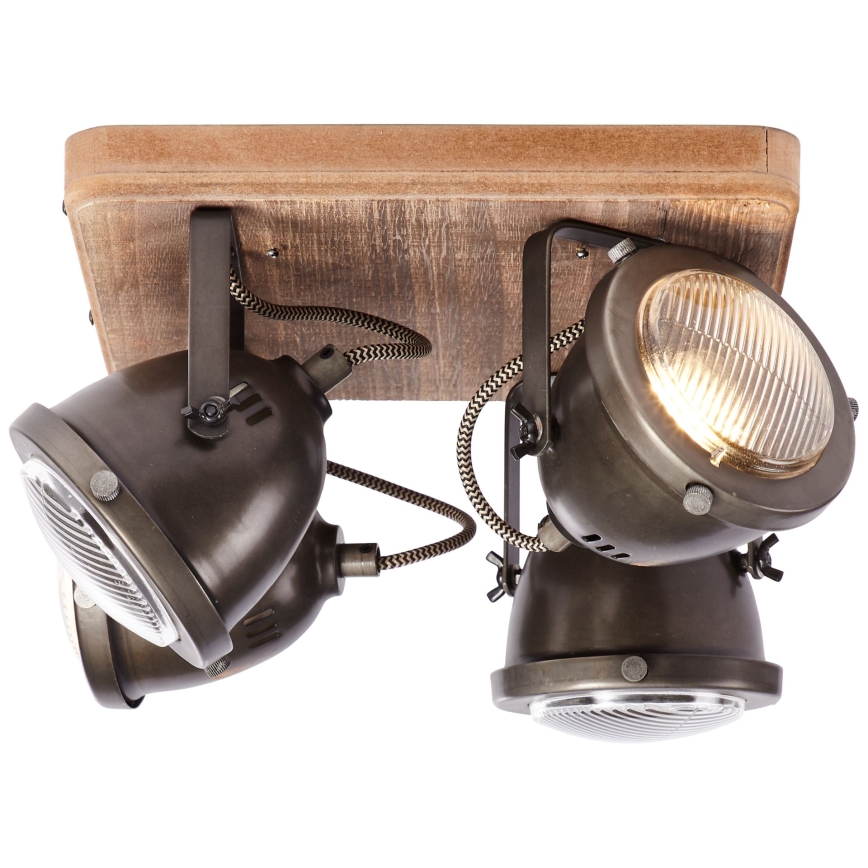 Brilliant - Oprawa punktowa CARMEN WOOD 4xGU10/5W/230V eukaliptus