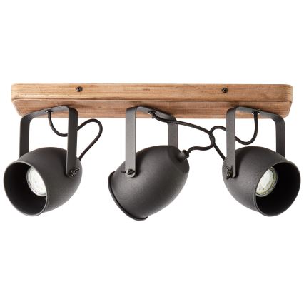 Brilliant - Oprawa punktowa CROWTON 3xGU10/6W/230V sosna