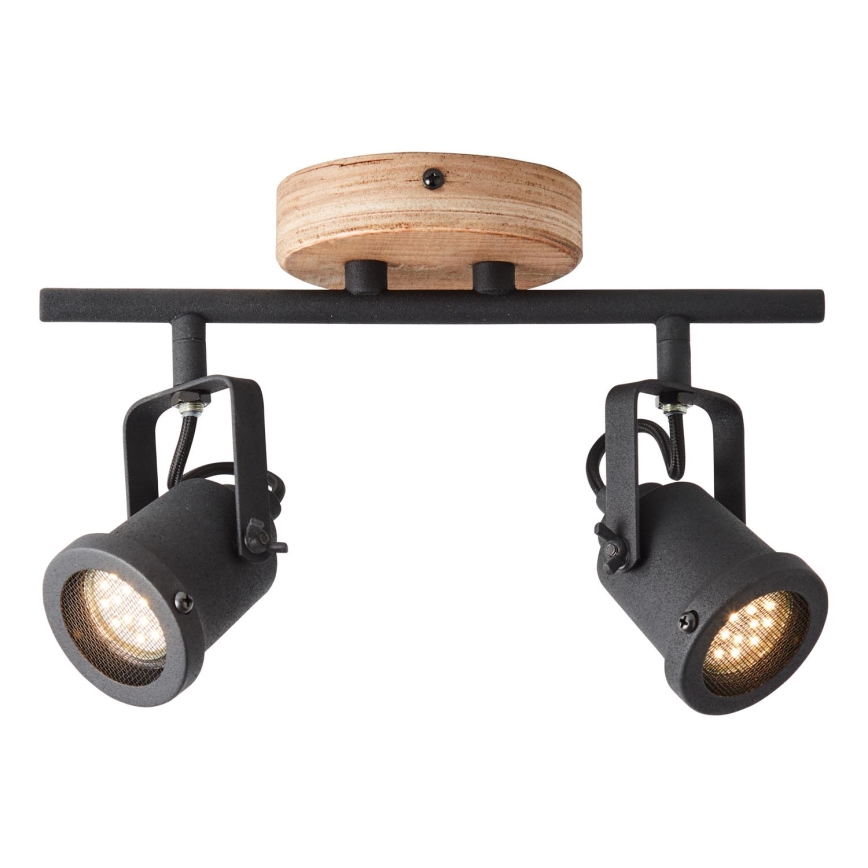 Brilliant - Oprawa punktowa INGE 2xGU10/6W/230V sosna