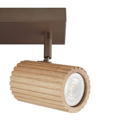 Brilliant - Oprawa punktowa LAKEWOOD 2xGU10/10W/230V brązowa