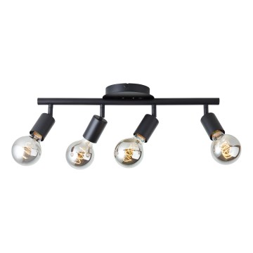 Brilliant - Oprawa punktowa TIFFANY 4xE27/28W/230V czarna