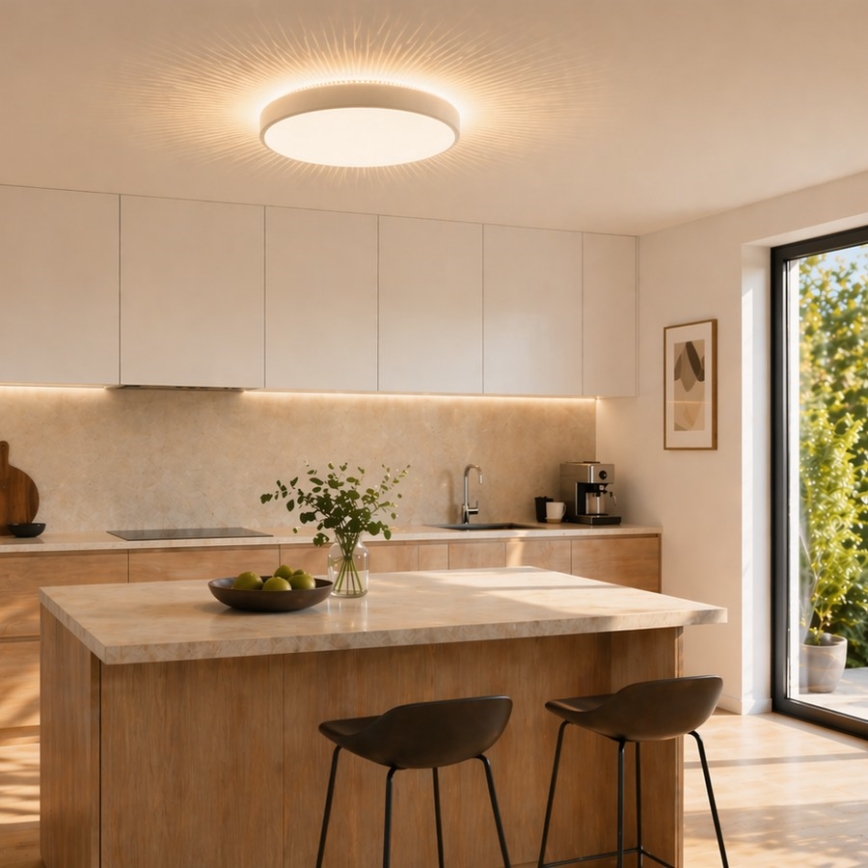 Brilliant - Oprawa sufitowa LED SOLISTRA LED/18W/230V Ø 34,5 cm biała