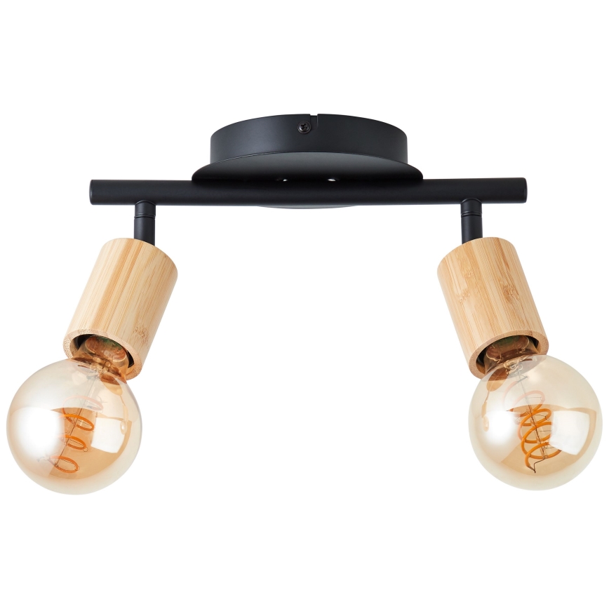 Brilliant - Oświetlenie punktowe TIFFANY 2xE27/28W/230V bambus