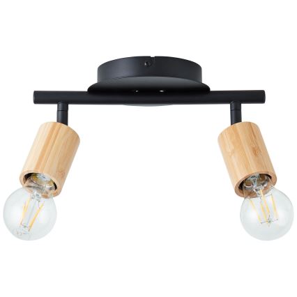 Brilliant - Oświetlenie punktowe TIFFANY 2xE27/28W/230V bambus