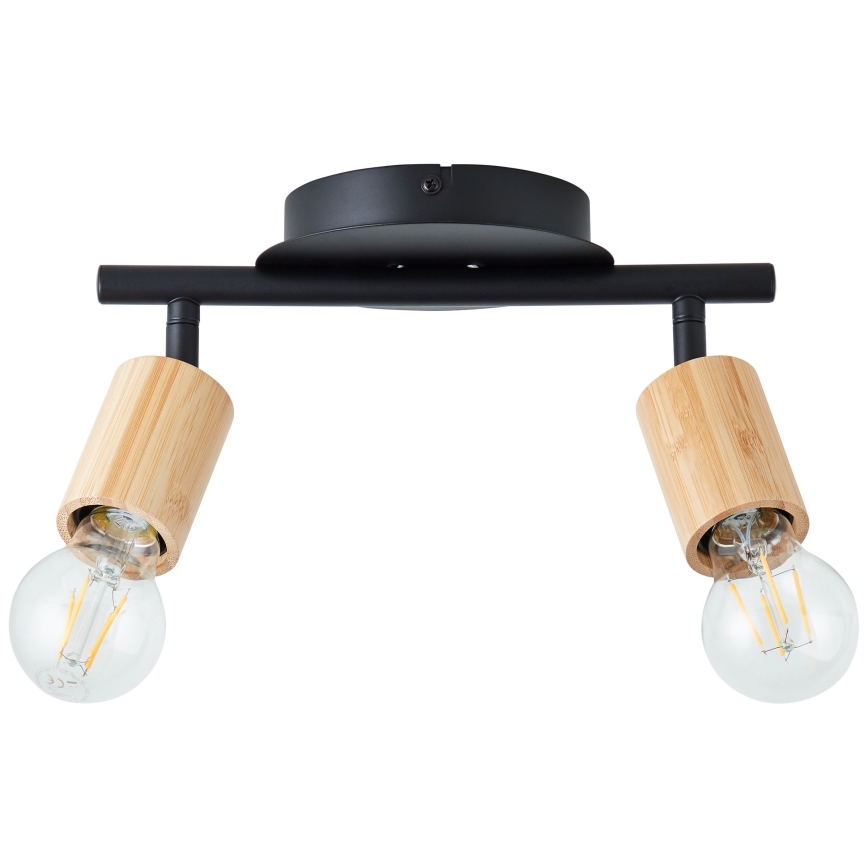 Brilliant - Oświetlenie punktowe TIFFANY 2xE27/28W/230V bambus