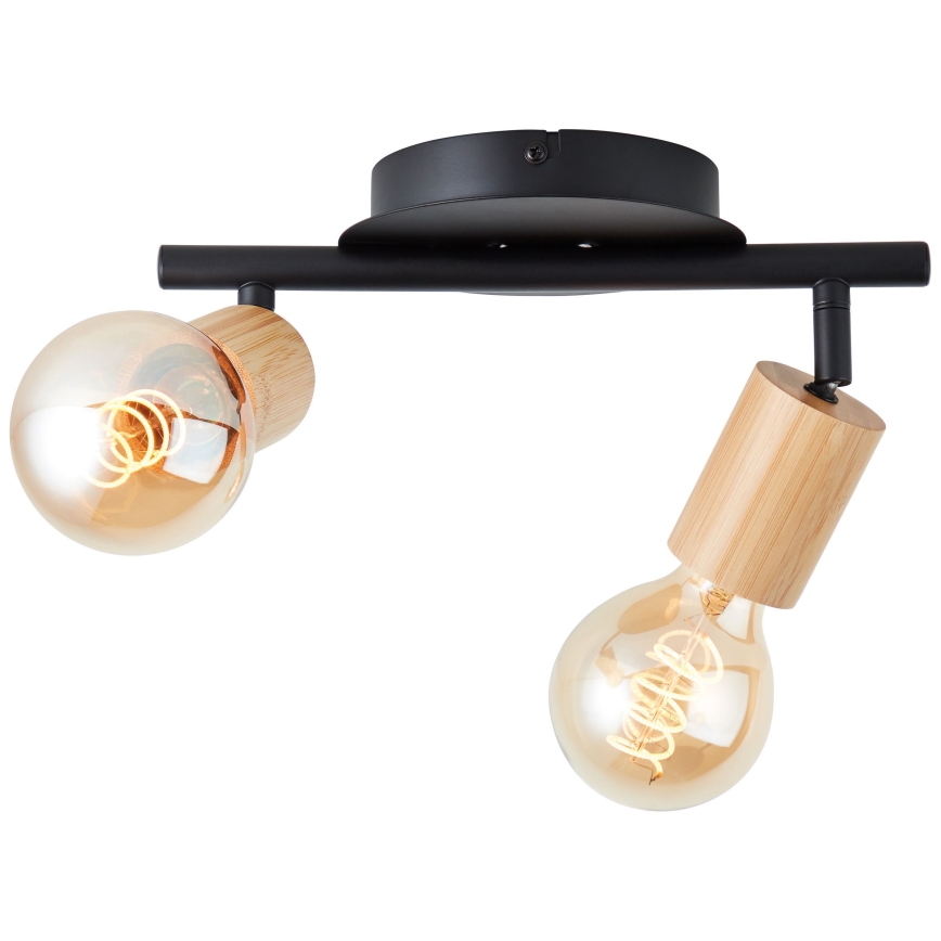 Brilliant - Oświetlenie punktowe TIFFANY 2xE27/28W/230V bambus