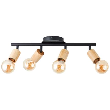 Brilliant - Oświetlenie punktowe TIFFANY 4xE27/28W/230V bambus