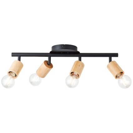 Brilliant - Oświetlenie punktowe TIFFANY 4xE27/28W/230V bambus