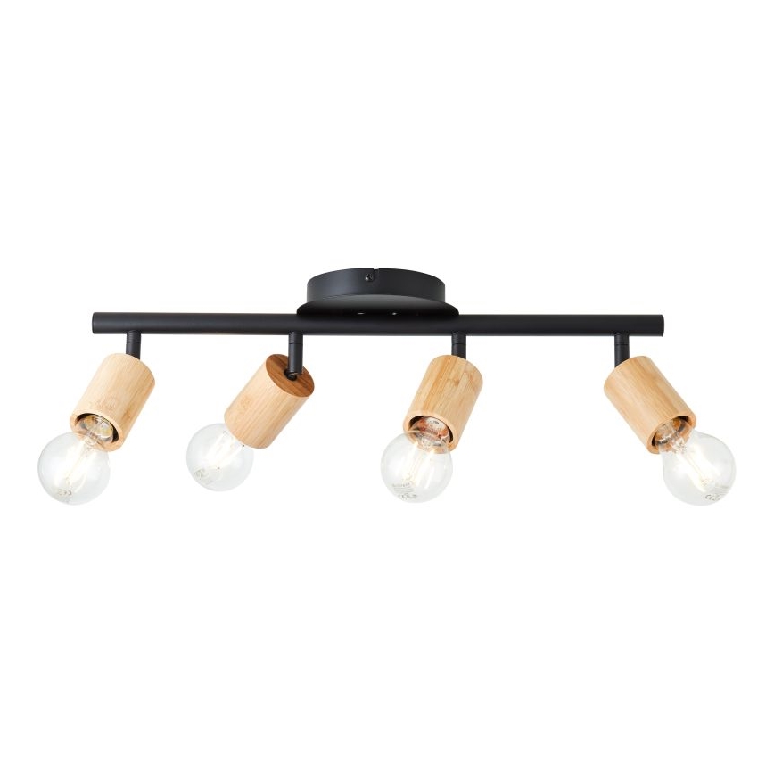Brilliant - Oświetlenie punktowe TIFFANY 4xE27/28W/230V bambus