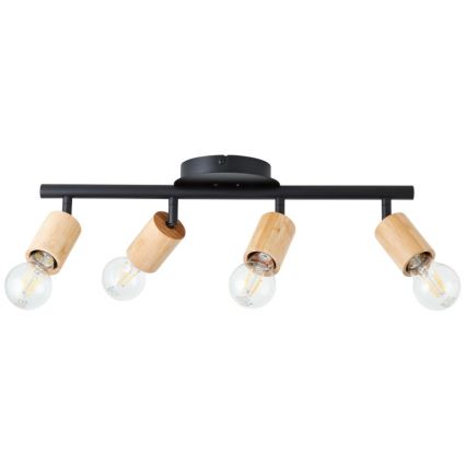Brilliant - Oświetlenie punktowe TIFFANY 4xE27/28W/230V bambus