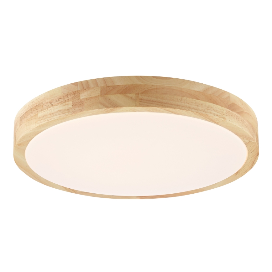 Brilliant - Lampa sufitowa LED do łazienki MOREEN LED/18W/230V 2700/4000/6500K śr. 34 cm IP44 drewno kauczukowe