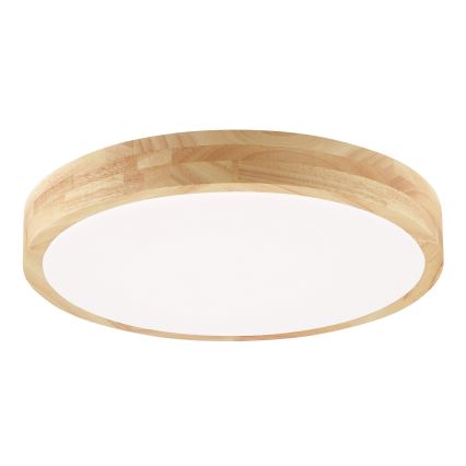 Brilliant - Lampa sufitowa LED do łazienki MOREEN LED/18W/230V 2700/4000/6500K śr. 34 cm IP44 drewno kauczukowe