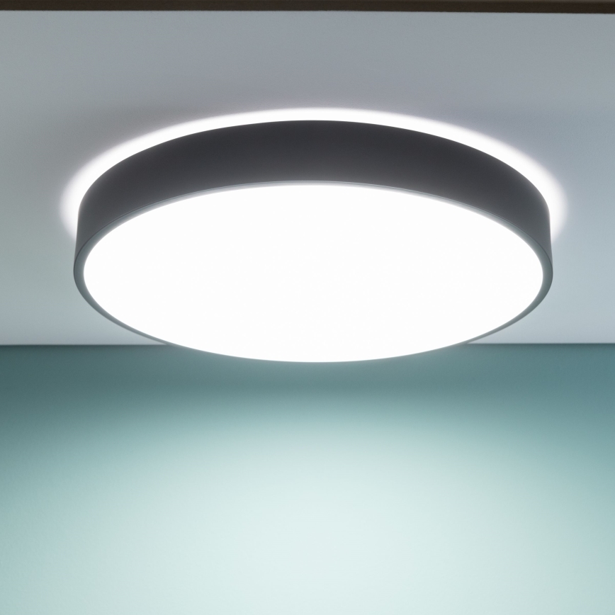 Brilliant - LED Ściemnialna lampa sufitowa SLIMLINE LED/60W/230V 3000-6500K średnica 49 cm czarna + pilot zdalnego sterowania