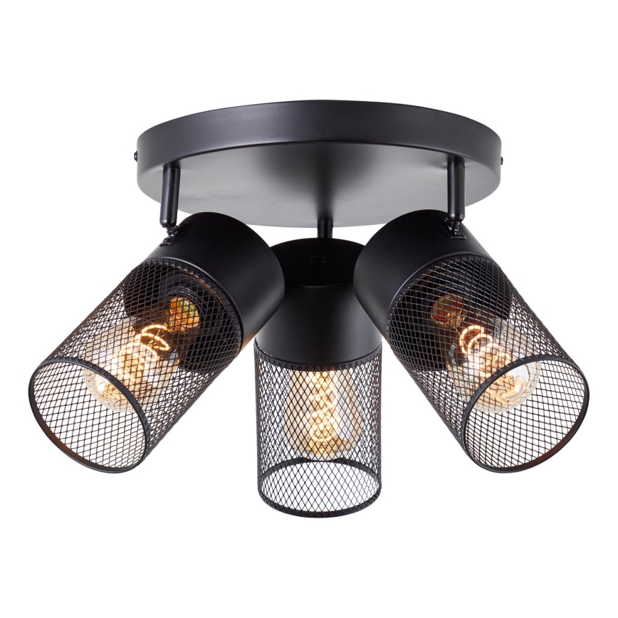 Brilliant - Reflektor sufitowy KAMOLO 3xE27/40W/230V czarny