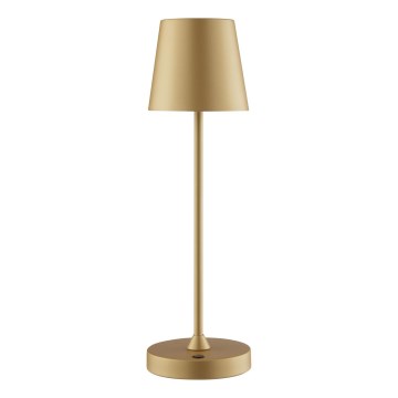 Brilliant - ściemnialna, ładowalna, dotykowa lampa stołowa zewnętrzna ELORA LED/2,5W/5V 2700K 2600 mAh IP44 złota
