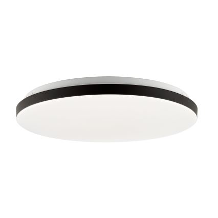 Brilliant - LED RGBW ściemnialna lampa sufitowa LIVIO LED/20W/230V 3000-6500K śr. 38,5 cm czarna + pilot zdalnego sterowania