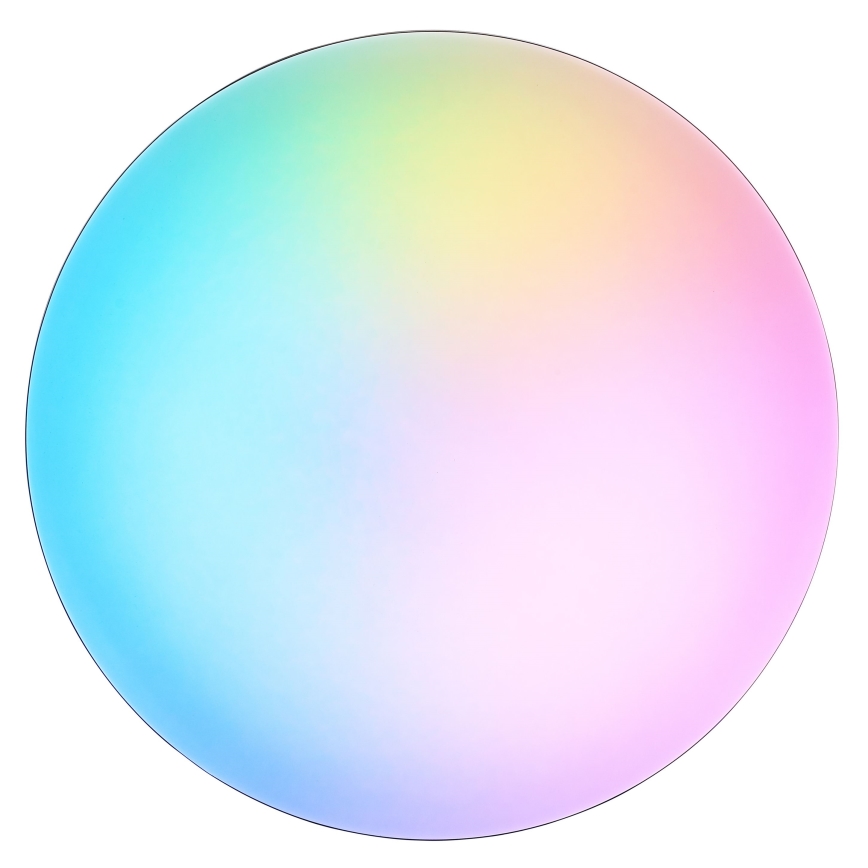 Brilliant - LED RGBW ściemnialna lampa sufitowa LIVIO LED/20W/230V 3000-6500K śr. 38,5 cm czarna + pilot zdalnego sterowania