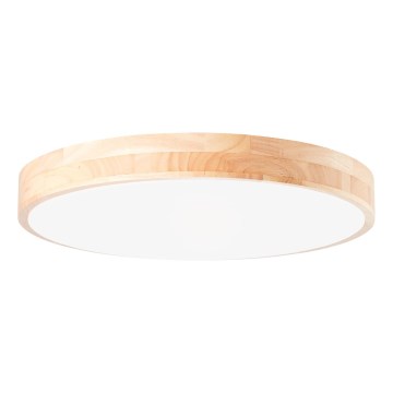 Brilliant - ściemnialna lampa sufitowa LED SLIMLINE LED/60W/230V 3000-6500K śr. 45 cm drewno kauczukowe + z pilotem