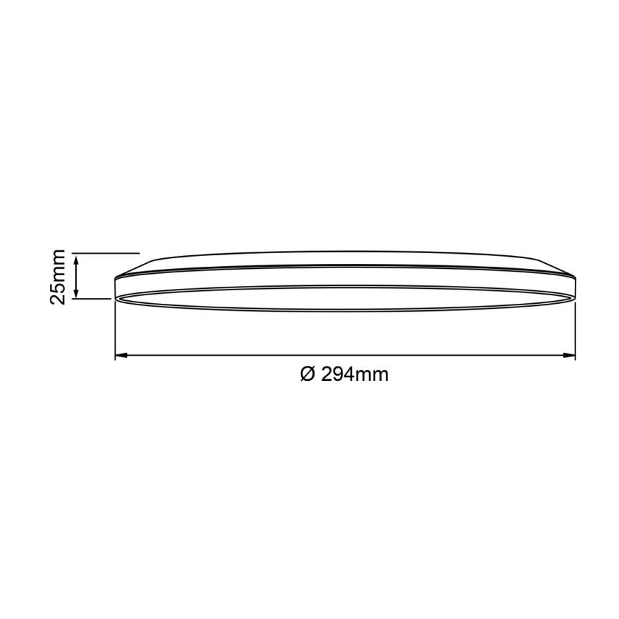 Brilliant - ściemnialna oprawa sufitowa LED SORELL LED/18W/230V 3000-6500K średnica 29 cm czarna + pilot zdalnego sterowania