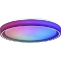 Brilliant - Ściemnialna lampa sufitowa RGBW FLOCO LED/34W/230V 3000-6500K śr. 49,5 cm biały + zdalne sterowanie