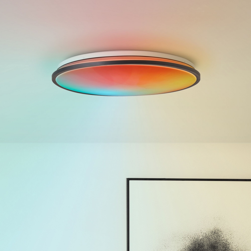 Brilliant - Ściemnialna lampa sufitowa RGBW HEIDA LED/30W/230V 3000-6500K + zdalne sterowanie