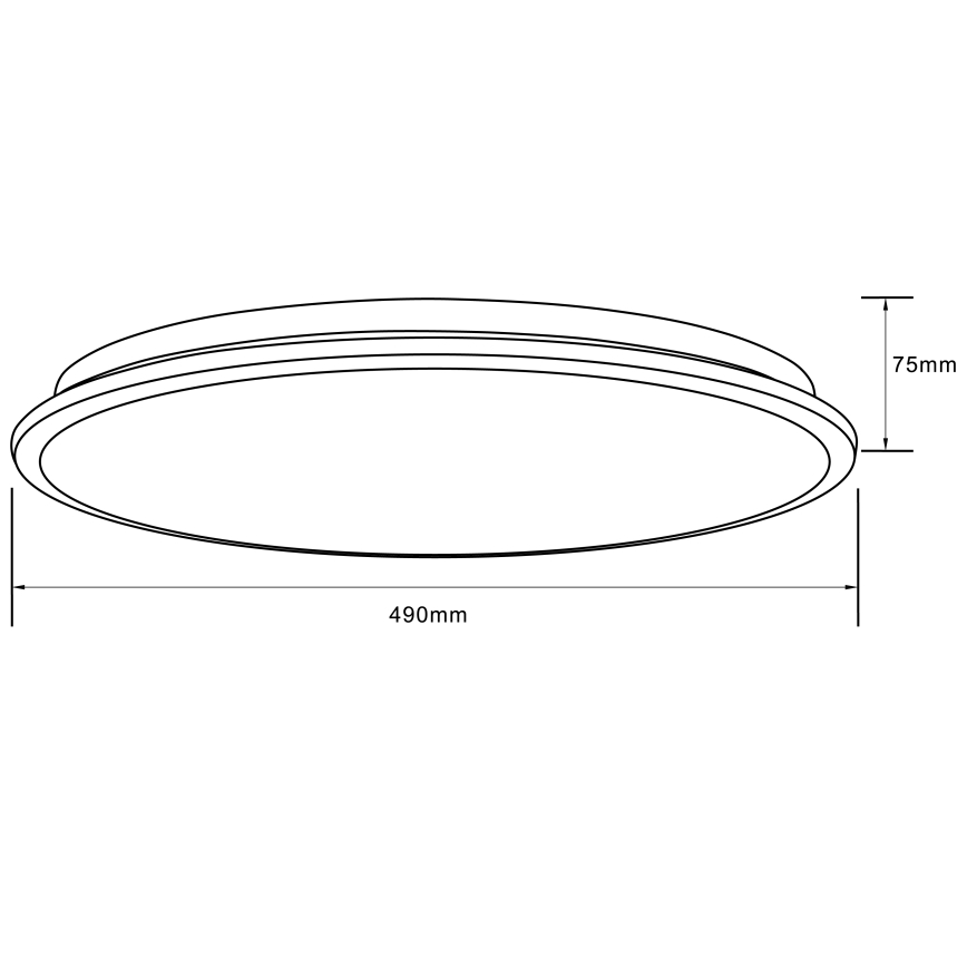 Brilliant - Ściemnialna lampa sufitowa RGBW HEIDA LED/30W/230V 3000-6500K + zdalne sterowanie