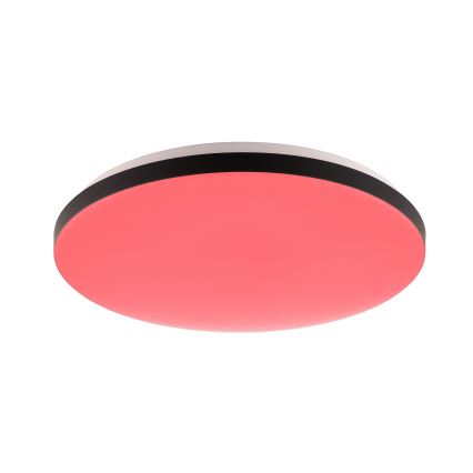 Brilliant - Ściemnialna lampa sufitowa RGBW LIVIO LED/20W/230V 3000-6500K śr. 49 cm czarny + zdalne sterowanie