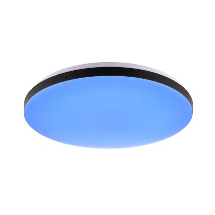 Brilliant - Ściemnialna lampa sufitowa RGBW LIVIO LED/20W/230V 3000-6500K śr. 49 cm czarny + zdalne sterowanie