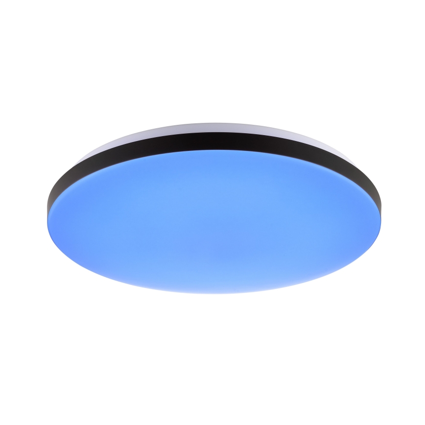 Brilliant - Ściemnialna lampa sufitowa RGBW LIVIO LED/20W/230V 3000-6500K śr. 49 cm czarny + zdalne sterowanie