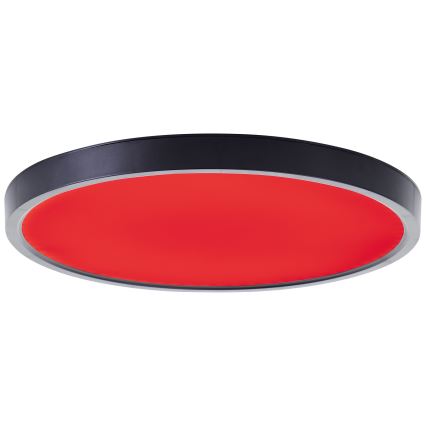 Brilliant - Ściemnialna lampa sufitowa RGBW LOTTI LED/16W/230V 3000K śr. 30 cm czarny Wi-Fi Tuya + zdalne sterowanie