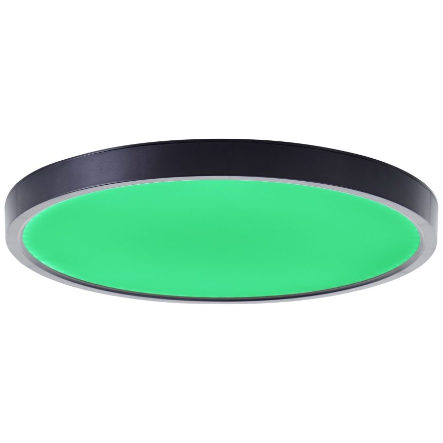 Brilliant - Ściemnialna lampa sufitowa RGBW LOTTI LED/16W/230V 3000K śr. 30 cm czarny Wi-Fi Tuya + zdalne sterowanie
