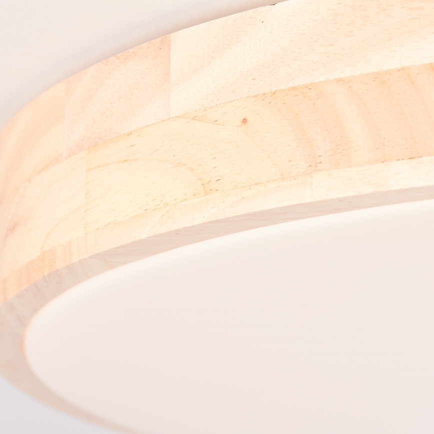 Brilliant - ściemnialna lampa sufitowa LED SLIMLINE LED/60W/230V 3000-6500K śr. 45 cm drewno kauczukowe + z pilotem