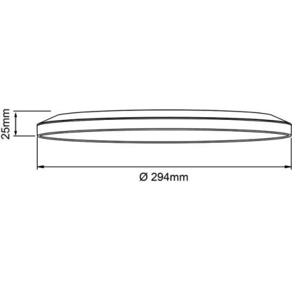 Brilliant - Oprawa sufitowa LED ściemniana SORELL LED/18W/230V 3000-6500K śr. 29 cm biała + zdalne sterowanie