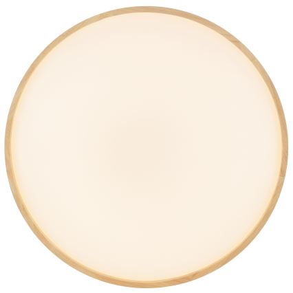 Brilliant - Ściemnialna lampa sufitowa LED ALSON LED/17W/230V 3000-6500K, śr. 49,5 cm, kauczukowiec + pilot zdalnego sterowania