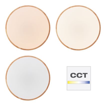 Brilliant - ściemnialna oprawa sufitowa SLIMLINE LED/60W/230V 3000-6500K śr. 45 cm gumowiec + zdalne sterowanie