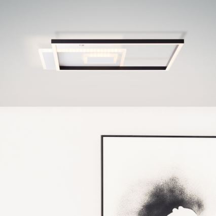 Brilliant - LED Plafon ściemnialny IORGO LED/40W/230V 3000K 43,5x43,5 cm biały/czarny