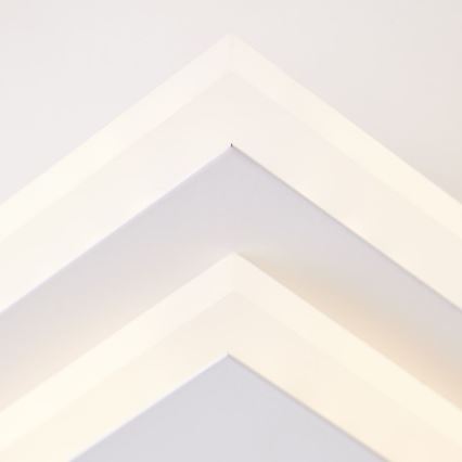 Brilliant - LED Plafon ściemnialny IORGO LED/40W/230V 3000K 43,5x43,5 cm biały/czarny