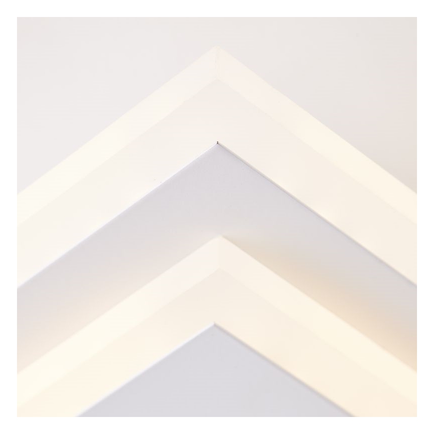 Brilliant - LED Plafon ściemnialny IORGO LED/40W/230V 3000K 43,5x43,5 cm biały/czarny