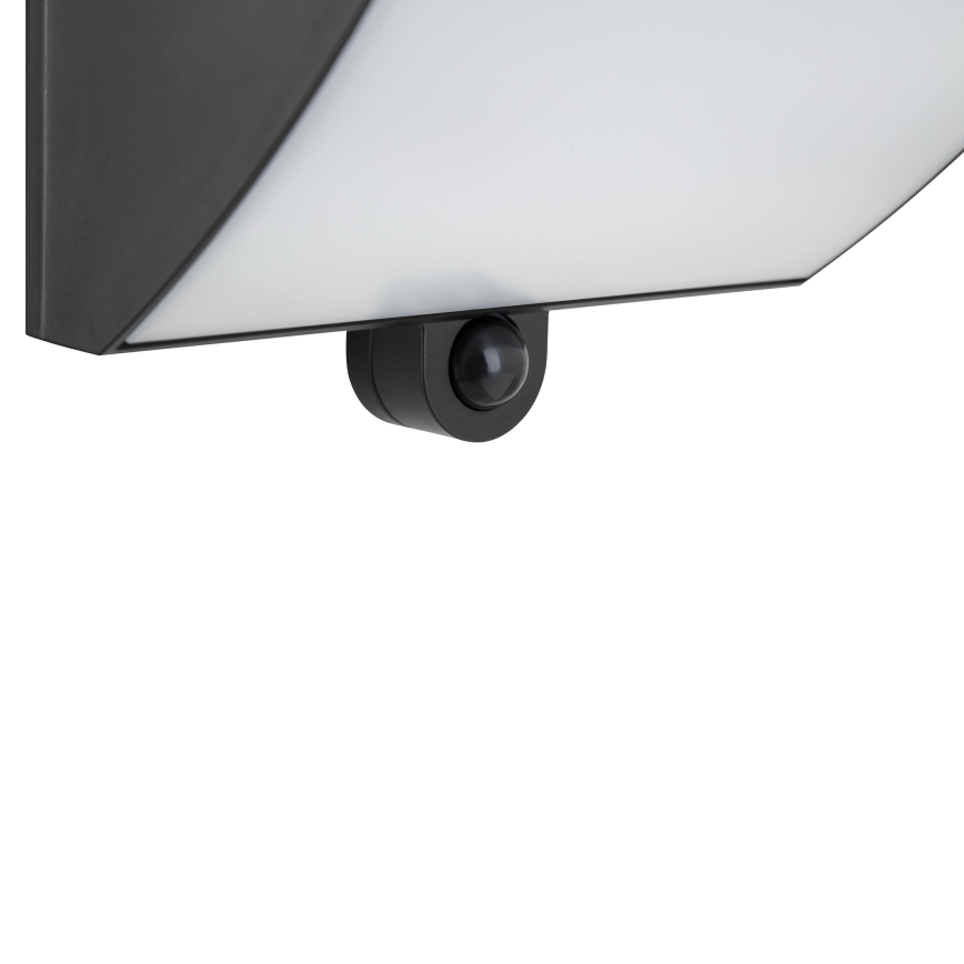 Brilliant - LED solarny kinkiet z czujnikiem SIERRA LED/6W/3,7V 2700/4000/6500K 2000 mAh IP54 czarny