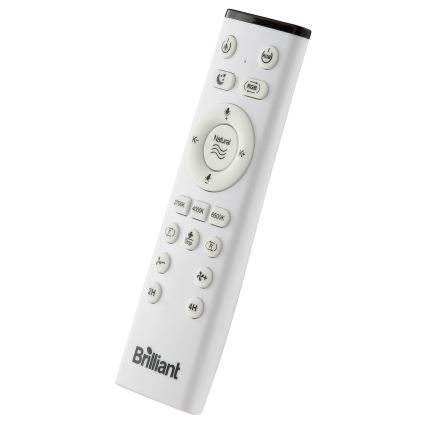 Brilliant - LED RGBW Regulowany sufitowy wentylator z oświetleniem FANORA LED/30W/230V 2700-6500K śr. 46 cm biały + pilot zdalnego sterowania