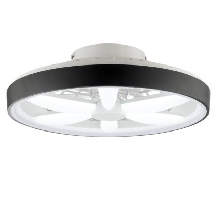 Brilliant - LED RGBW Regulowany sufitowy wentylator z oświetleniem GAIANO LED/48W/230V 2700-6500K czarny + pilot do zdalnego sterowania
