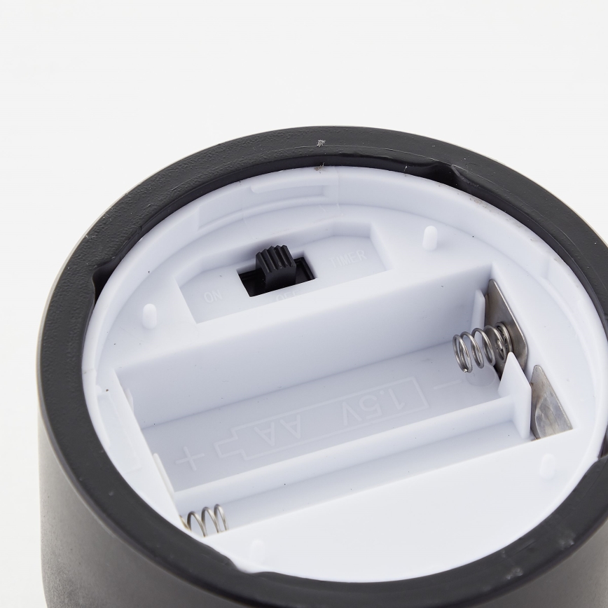 Brilliant - ZESTAW 3x ŚWIEC LED BOUGIE LED/2xAA IP44 czarne/przydymione