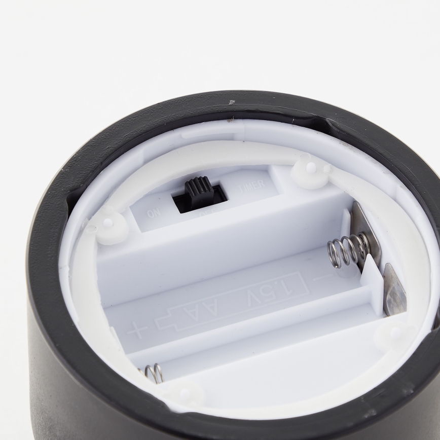 Brilliant - ZESTAW 3x ŚWIEC LED BOUGIE LED/2xAA IP44 czarne/przydymione