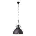 Brilliant - Żyrandol na łańcuchu JESPER GLAS 1xE27/60W/230V czarny