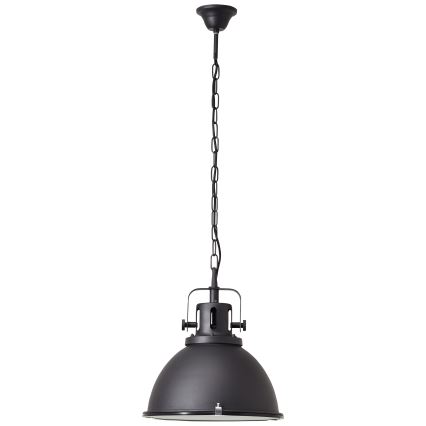 Brilliant - Żyrandol na łańcuchu JESPER GLAS 1xE27/60W/230V czarny